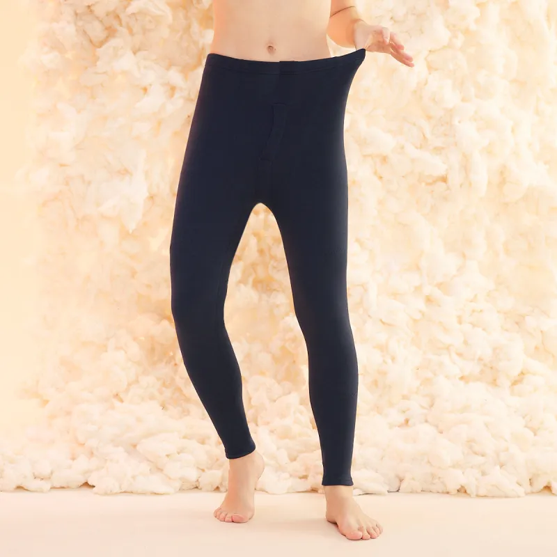 Red Bean Thickened And Fleece Lined Thermal Pants Men's-9