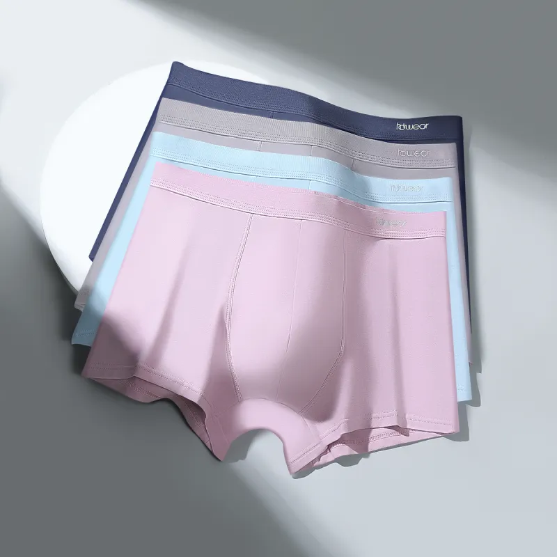 Red Bean Underpants Men's 4 Pack Mixed Color-2