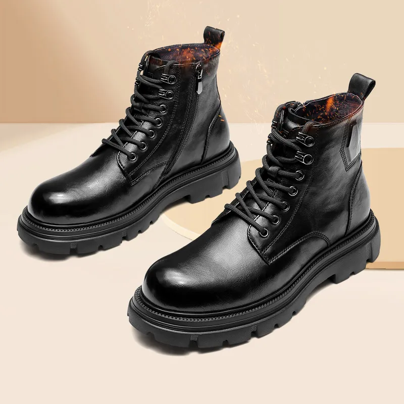 Strongman 3515 Martin Boot Men's Black Brown-5