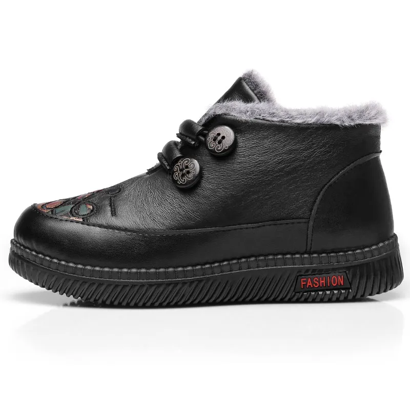 Strongman 3515 Women's Casual Shoes Black Red-1