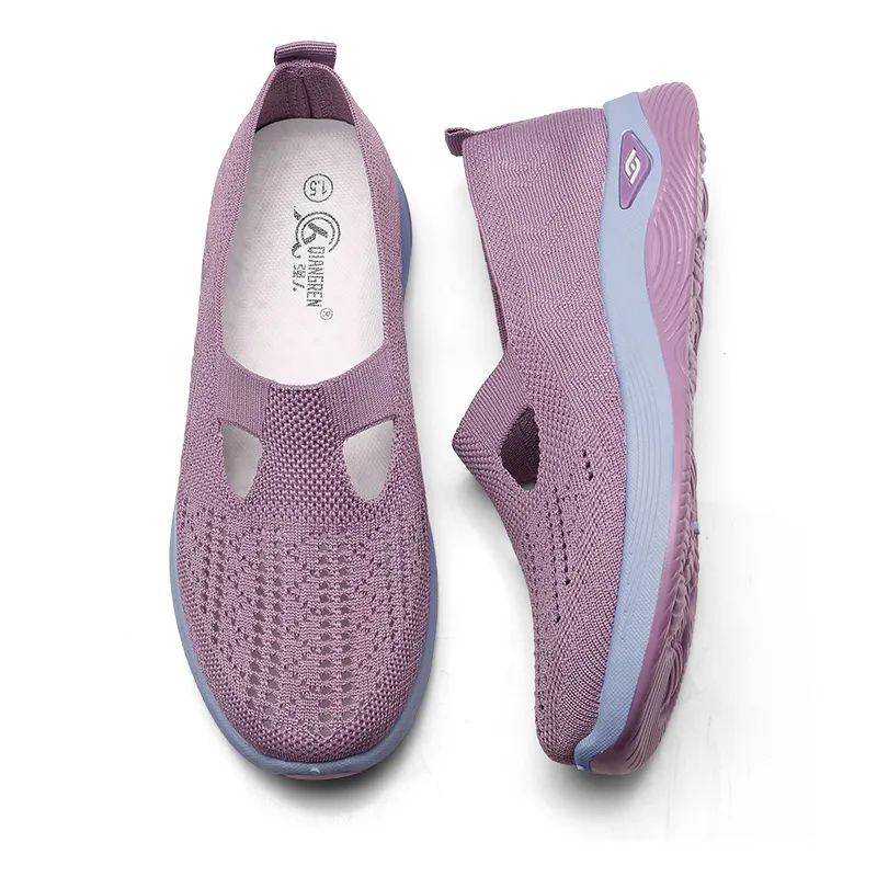 Strongman Casual Shoes Women's Low Top Taro/Black/Purple-4