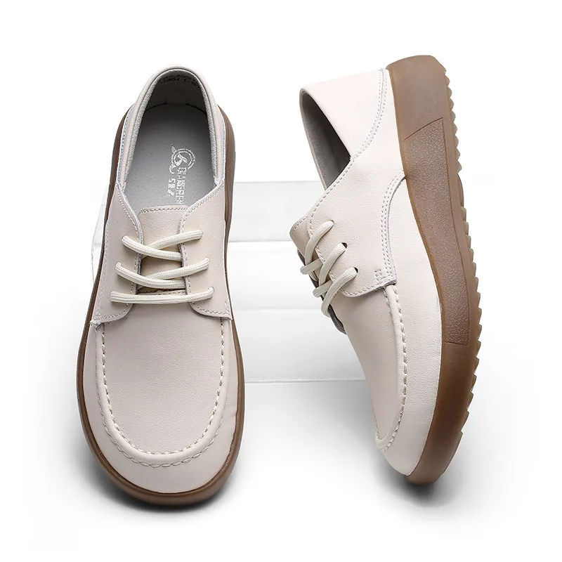 Strongman Women's Casual Shoes Black Beige-8