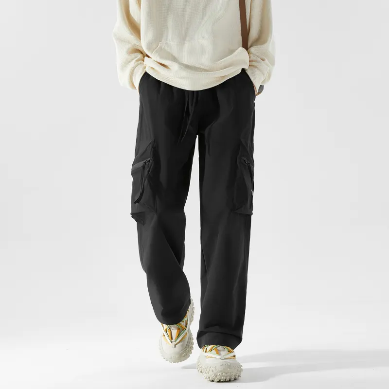TELENT Casual Pants Unisex Black-22