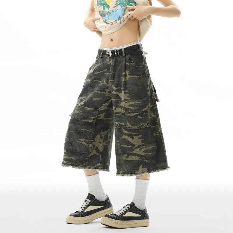 TELENT Cargo Shorts Unisex Camouflage-4