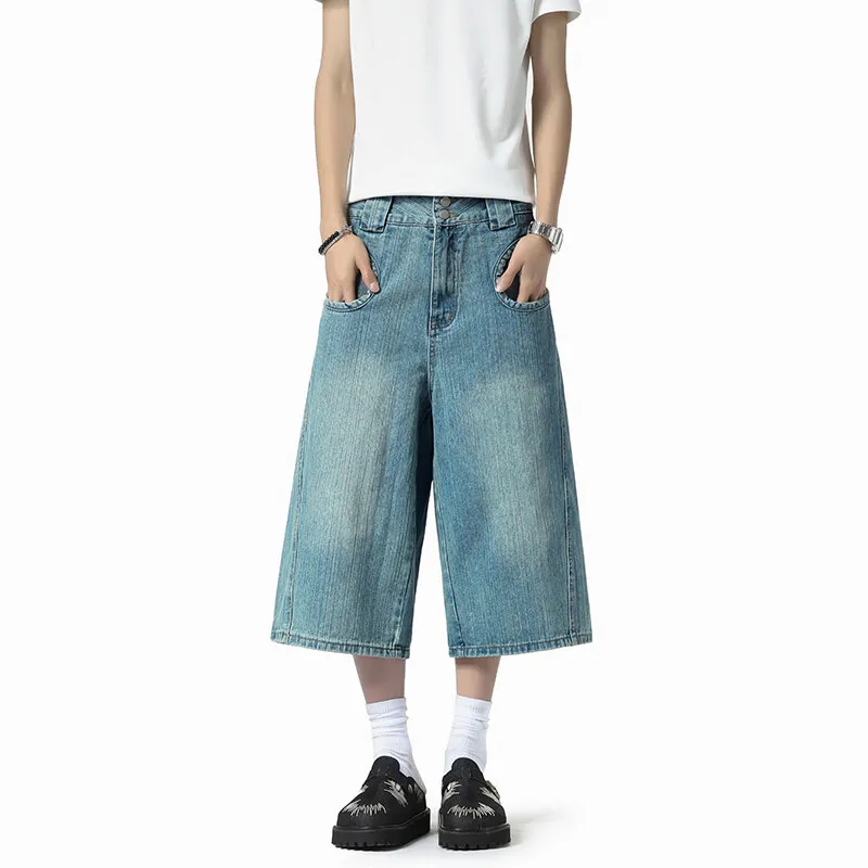 TELENT Denim Shorts Unisex Blue-2