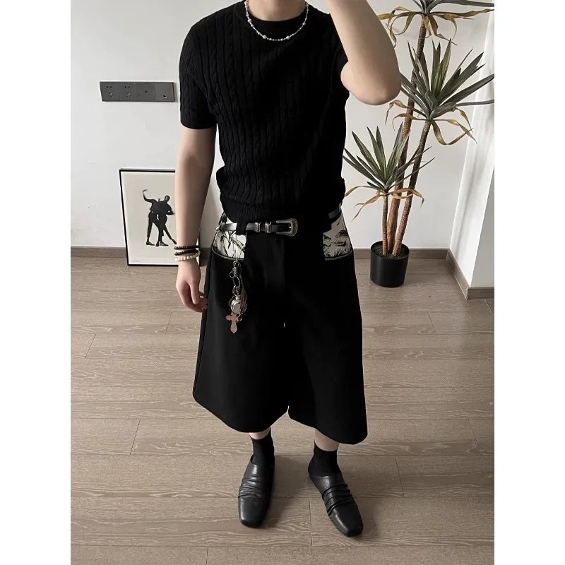 TELENT Casual Shorts Unisex Black-3