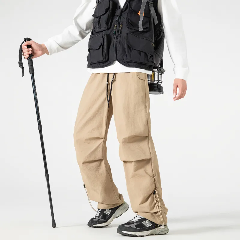 TELENT Casual Pants Unisex Khaki-5