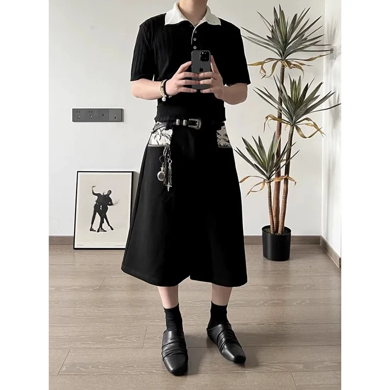 TELENT Casual Shorts Unisex Black-5