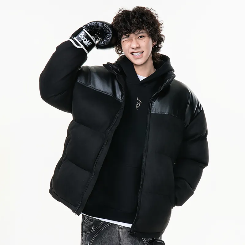TELENT Puffer Jacket Coat Unisex White-13