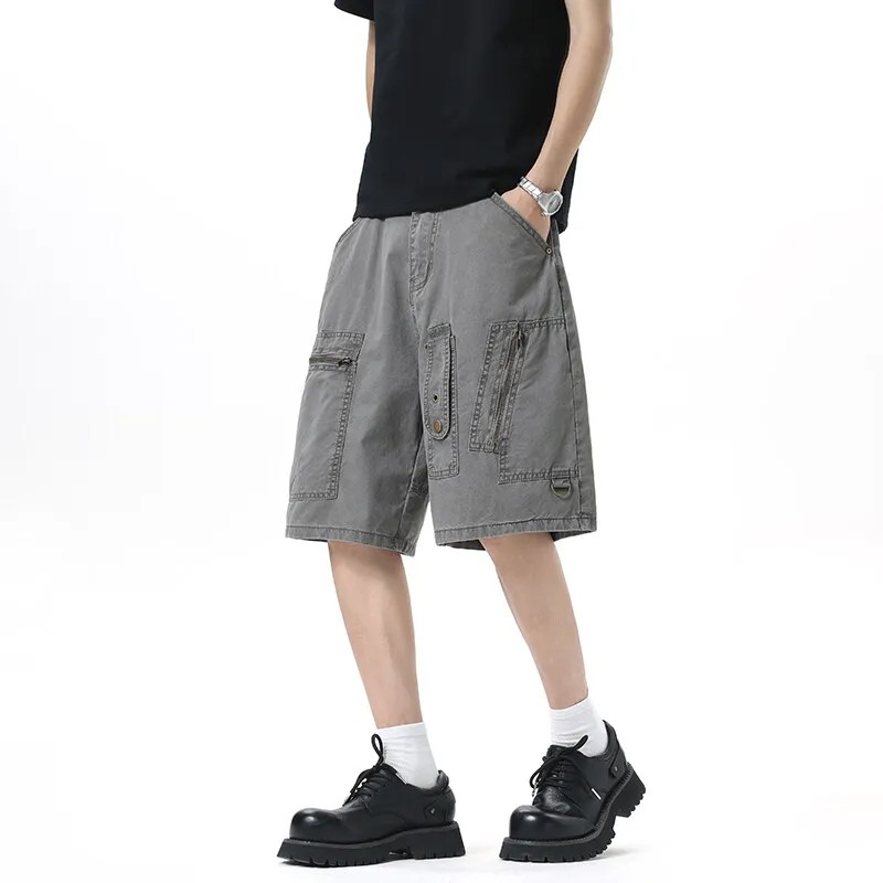 TELENT Cargo Shorts Unisex Gray-2