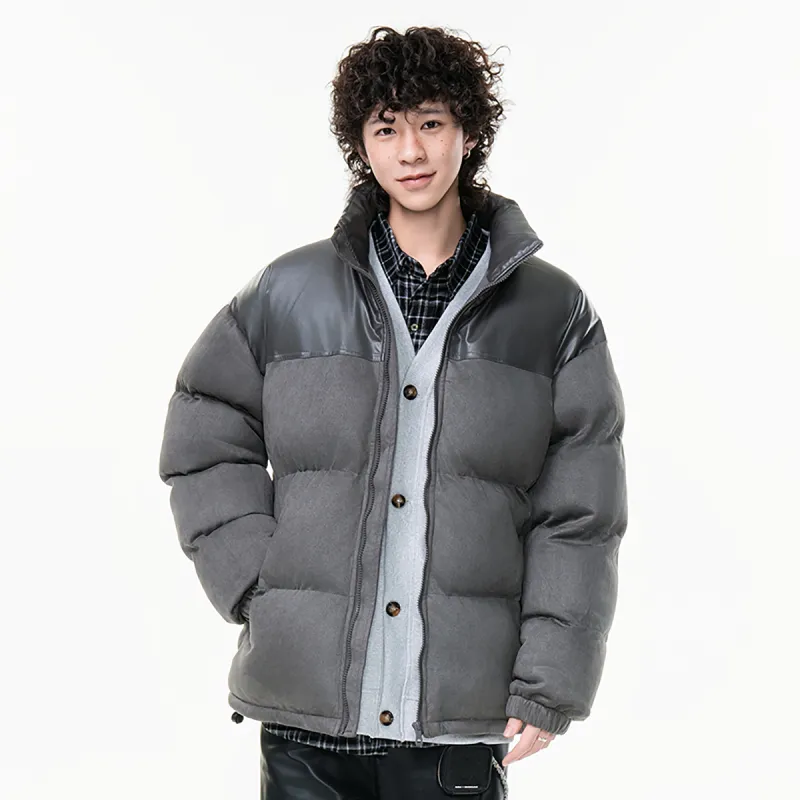 TELENT Puffer Jacket Coat Unisex White-4