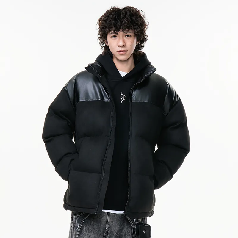 TELENT Puffer Jacket Coat Unisex White-14