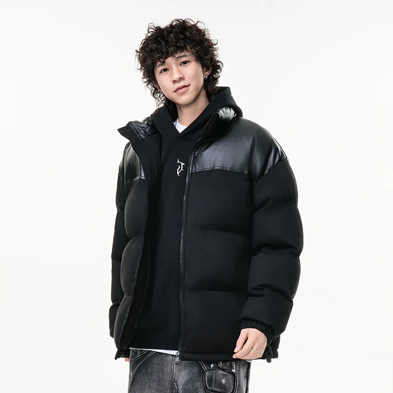 TELENT Puffer Jacket Coat Unisex White-16