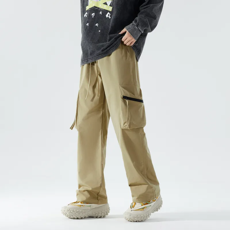 TELENT Casual Pants Unisex Black-6
