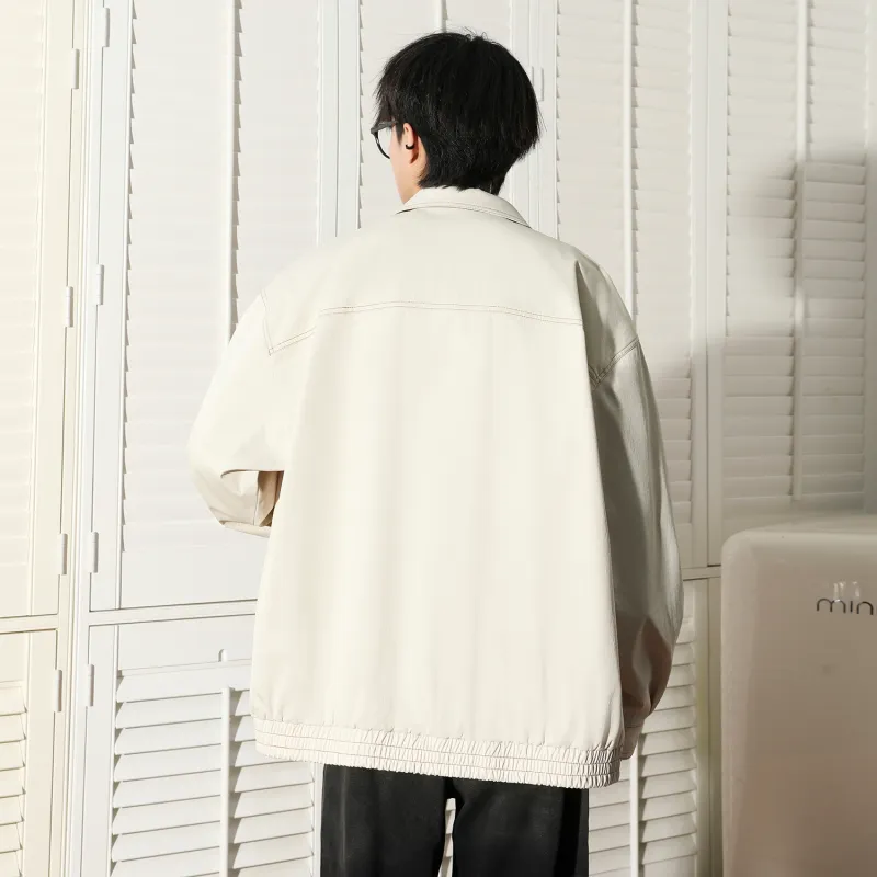 TELENT Jackets Coats Unisex Ivory White-2