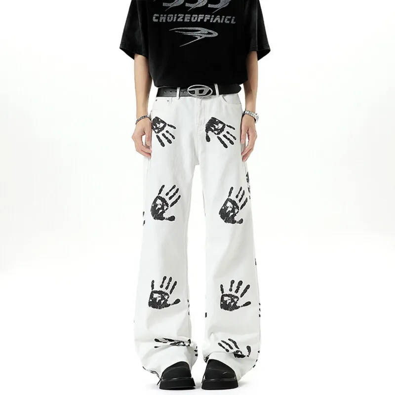 TELENT Jeans Unisex White-4