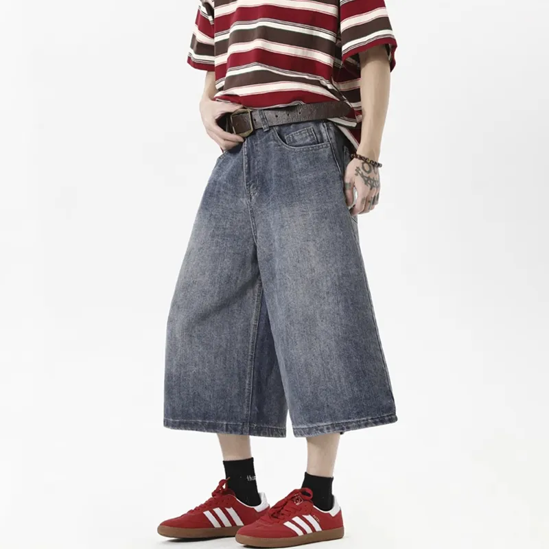 TELENT Denim Shorts Unisex Blue-2