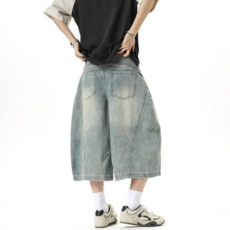 TELENT Denim Shorts Unisex Light Blue-1