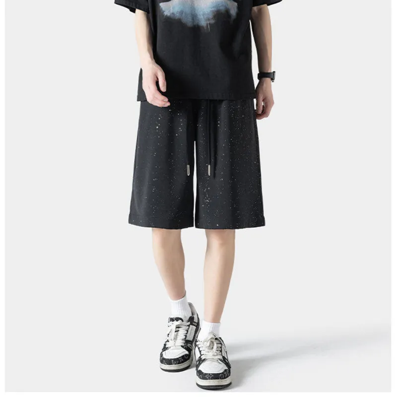 TELENT Casual Shorts Unisex Black[Ice Silk]-2