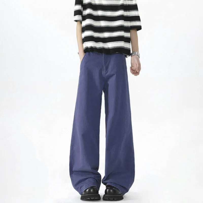 TELENT Casual Pants Unisex Elegant Blue-5