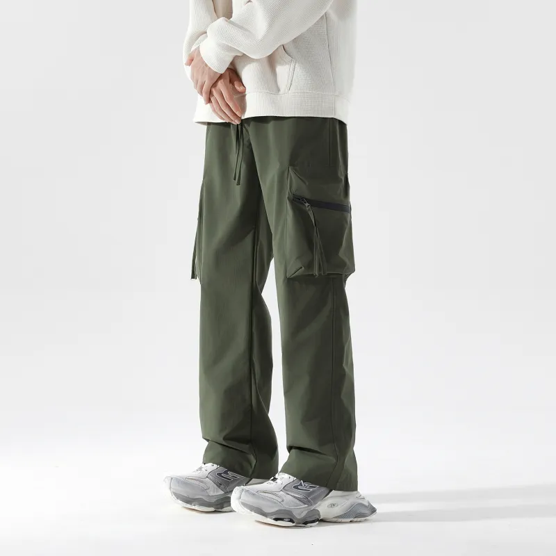TELENT Casual Pants Unisex Black-12