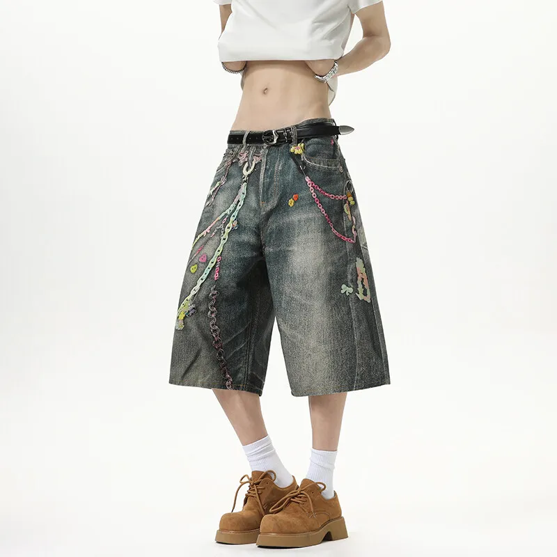 TELENT Denim Shorts Unisex Blue-2