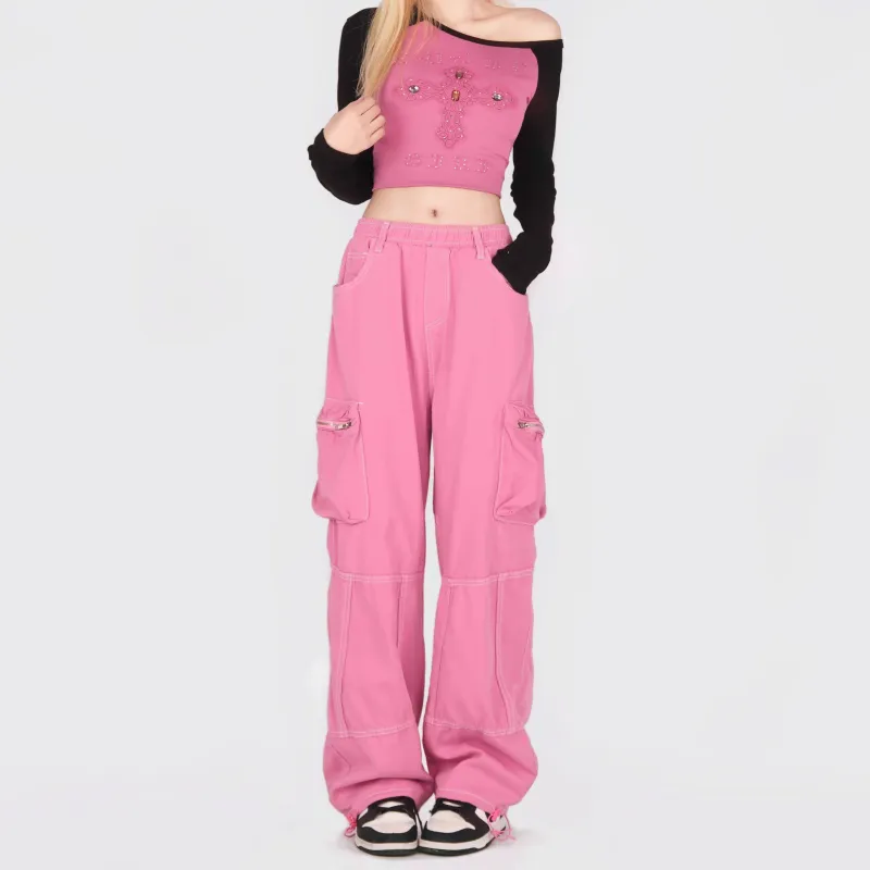 TELENT Jeans Women's Rose Red-2