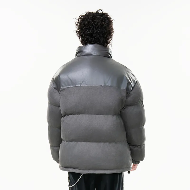 TELENT Puffer Jacket Coat Unisex White-5