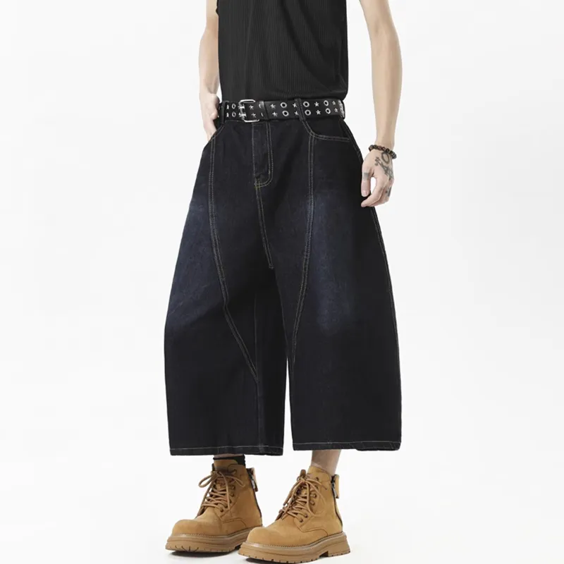 TELENT Denim Shorts Unisex Blue-4