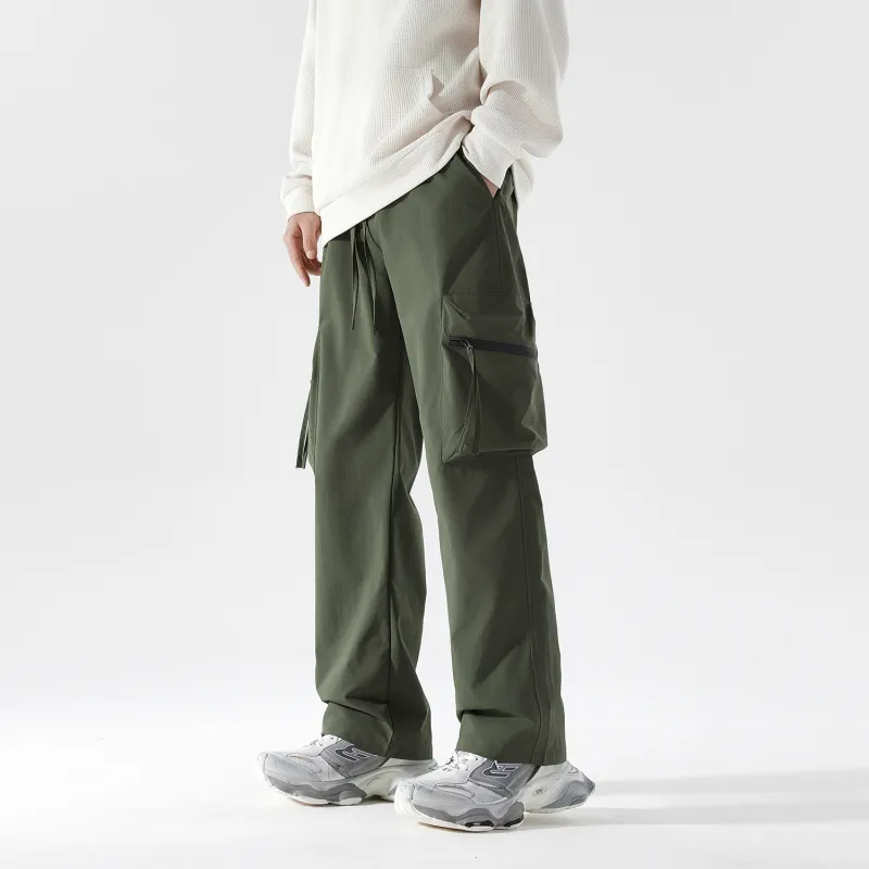 TELENT Casual Pants Unisex Black-13