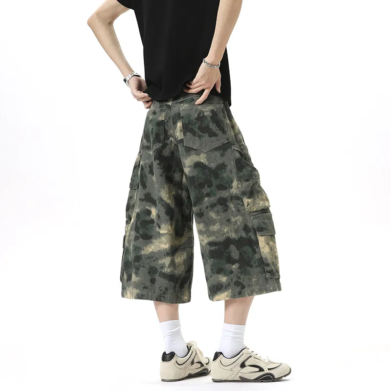 TELENT Denim Shorts Unisex Camouflage-4