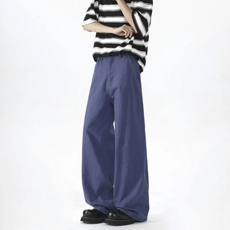 TELENT Casual Pants Unisex Elegant Blue-3