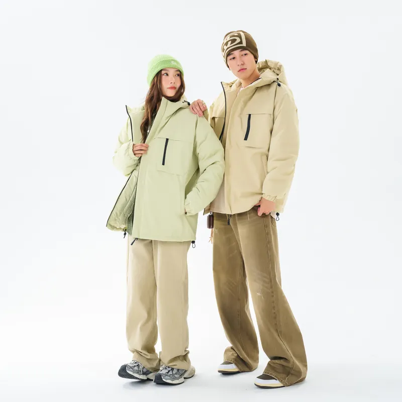 TELENT Puffer Jacket Unisex Khaki-6