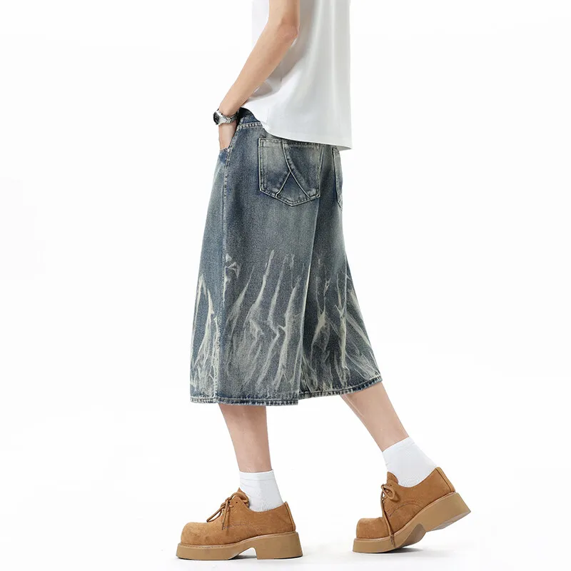 TELENT Denim Shorts Unisex Blue-1