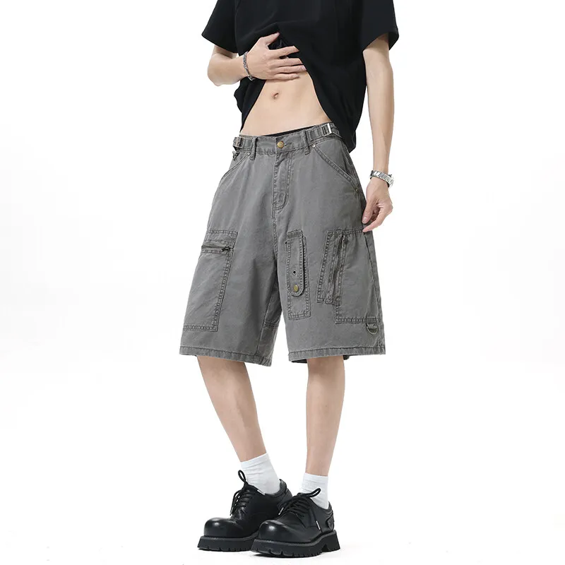 TELENT Cargo Shorts Unisex Gray-1