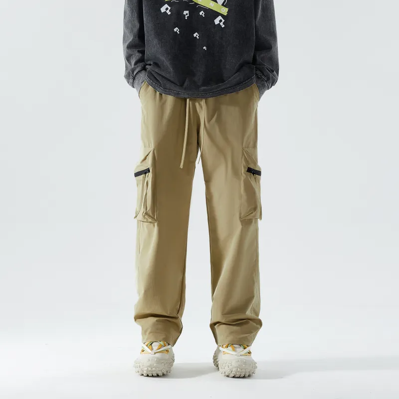 TELENT Casual Pants Unisex Black-4