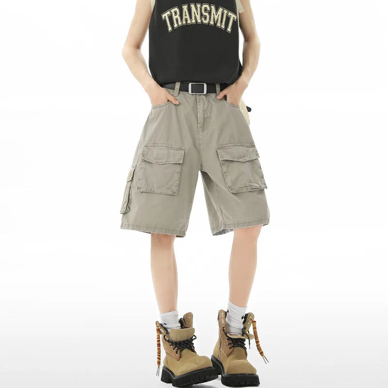 TELENT Cargo Shorts Unisex Khaki-2