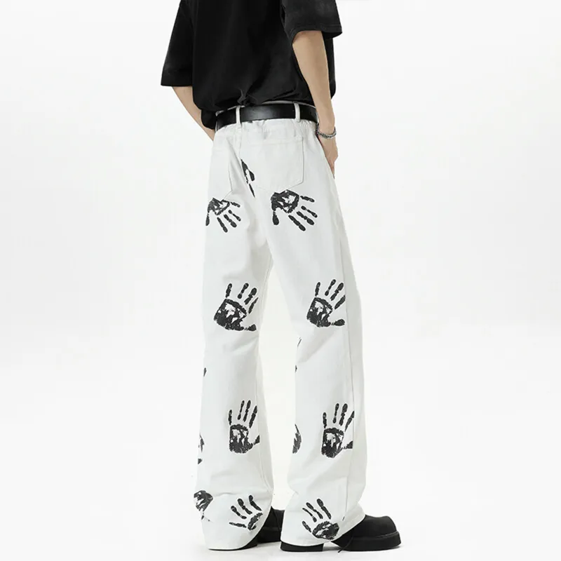 TELENT Jeans Unisex White-3