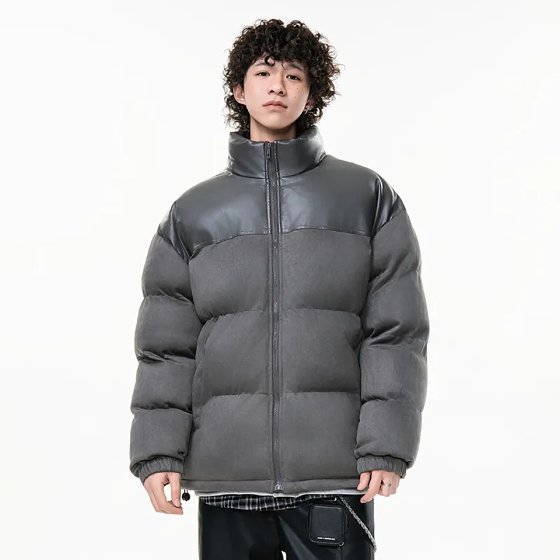 TELENT Puffer Jacket Coat Unisex White-6