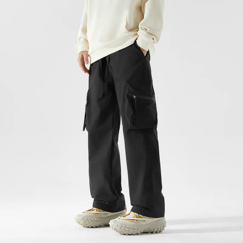 TELENT Casual Pants Unisex Black-18