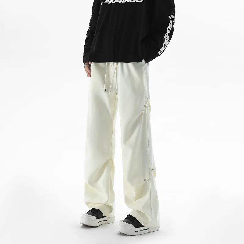TELENT Casual Pants Unisex Rose Red-10