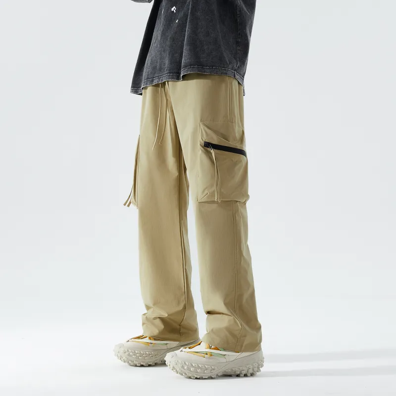TELENT Casual Pants Unisex Black-5