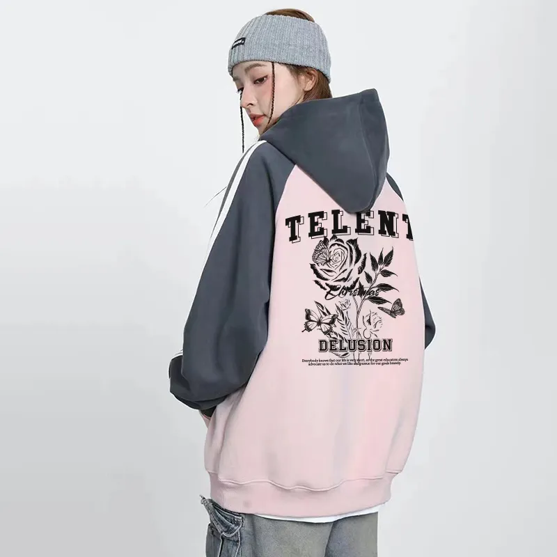 TELENT Sweatshirt Unisex Dark Gray & Pink-5