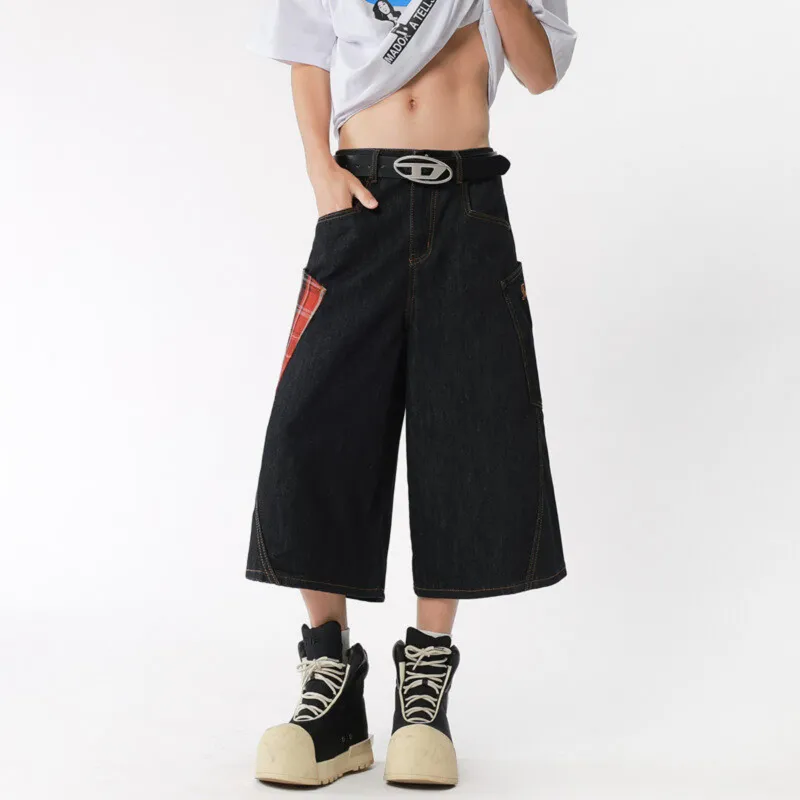 TELENT Denim Shorts Unisex Black-3