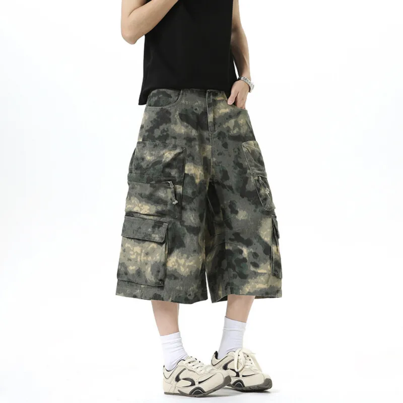 TELENT Denim Shorts Unisex Camouflage-2