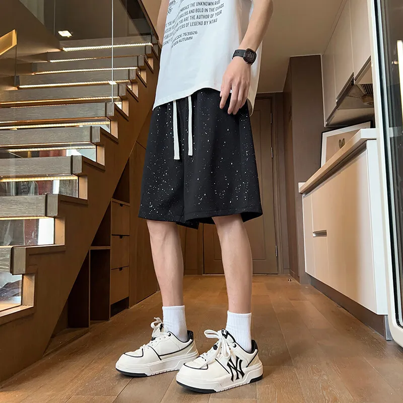 TELENT Casual Shorts Unisex Black-4
