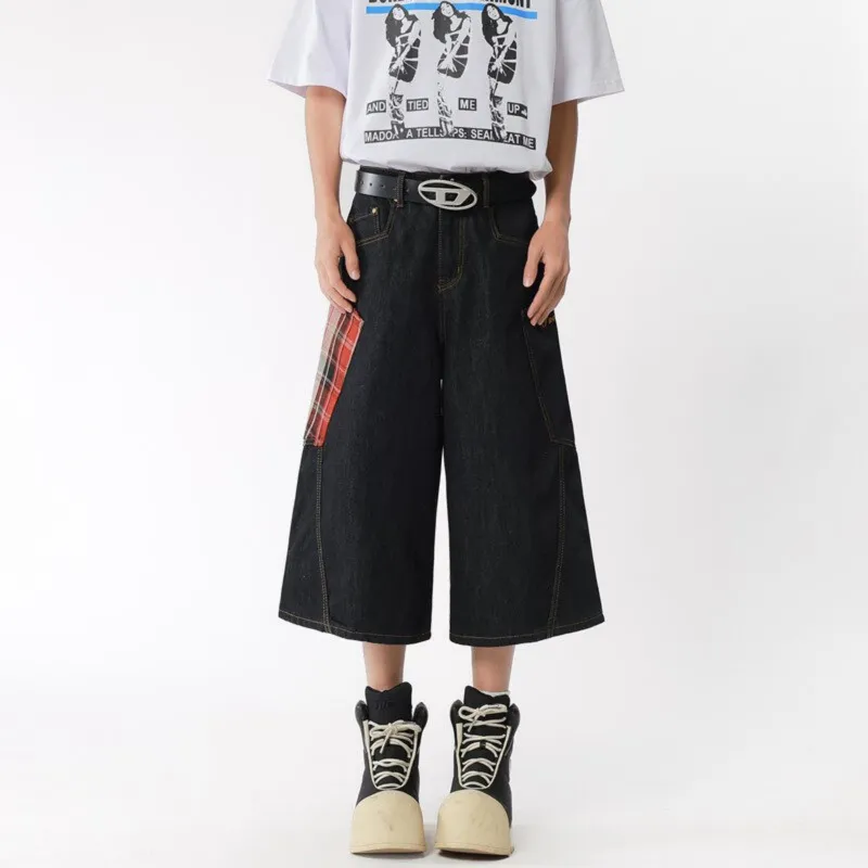 TELENT Denim Shorts Unisex Black-4