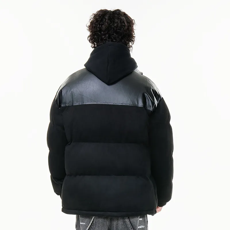TELENT Puffer Jacket Coat Unisex White-15
