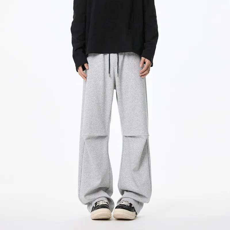 TELENT Knitted Sweatpants Unisex Heather Gray-1