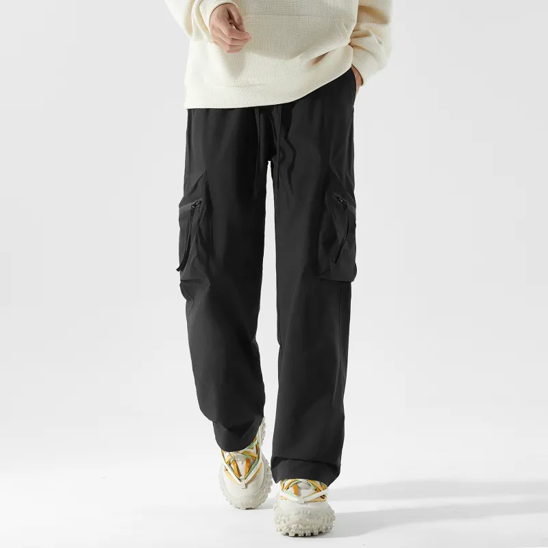 TELENT Casual Pants Unisex Black-19